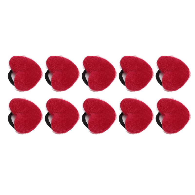 10pcs Wrist Pin Cushion Soft Elastic Heart Shaped Wearable Needle