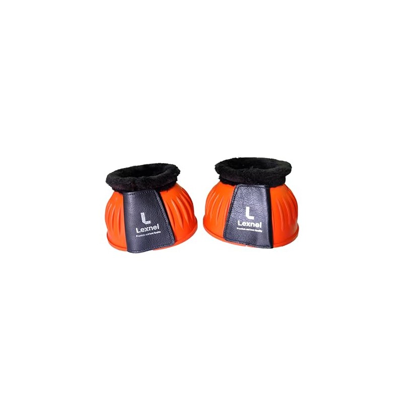 LEXNEL Rubber Bell Boots, Durable Bell Boots for Horse –