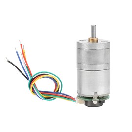 12V GM25-310 DC Encoder Gear Motor Metal Speed Reduction Motor for Window Opener Door Opener Mini Windlass (DC12 30RPM)