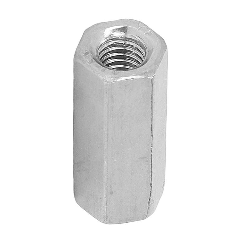 20 Pcs Hex Coupling Nut M6x1 L25mm Stainless Steel Threaded