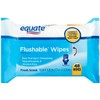 Equate Fresh Scent Flushable Wipes, 7" X 5.25", Count of