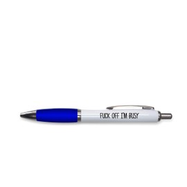 Rude Pens For Adults | Funny Boss Gifts Leaving Presents For Colleagues | Silly Ballpoint Pen Novelty Funky Stationery Quirky Gift Office Desk Accessories (Blue_PAP5)