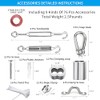 Globe String Light Suspension Kit, Outdoor Light Guide Wire, Vinyl