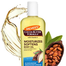 Palmers Cocoa Butter Formula Aceite Corporal Humectante con Manteca de Cacao y Vitamina E, Piel Radiante, Absorcin Instantnea, Aceite para Bao,...    