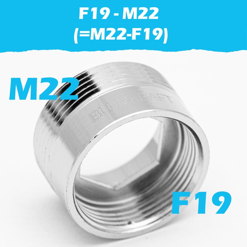 BLUMKRAFT 2 Pcs F19 - M22 Metal Solid Silver Plated