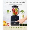 KIDISLE 1200W Professional Smoothie Blender for Shakes, 52oz Glass Jar,