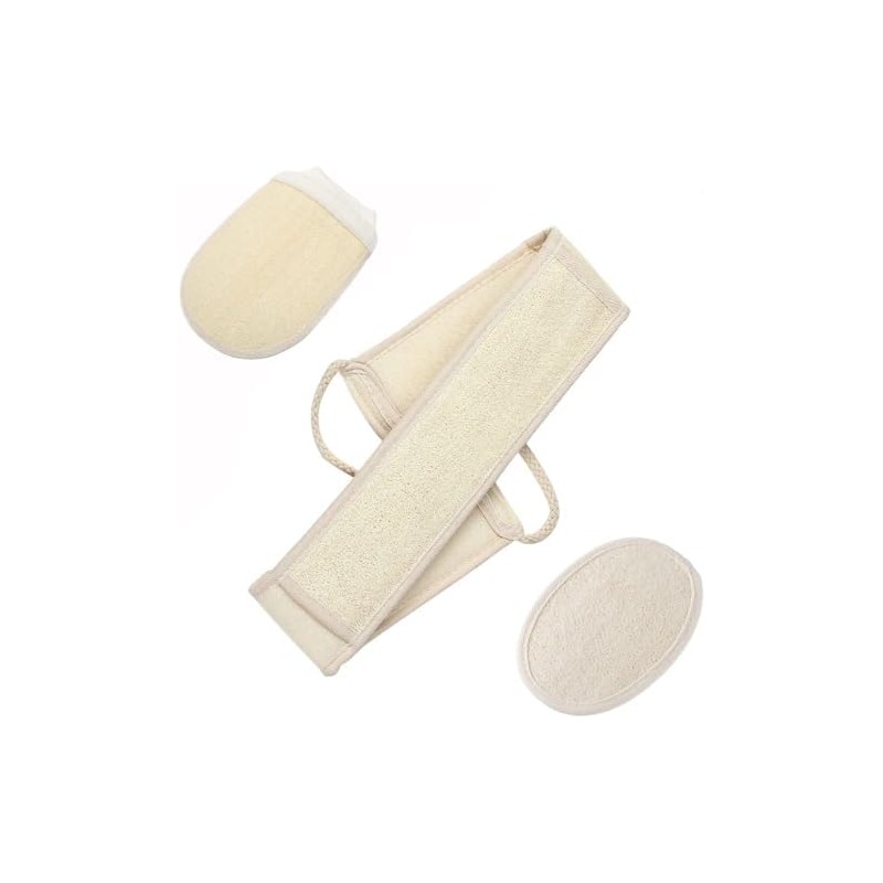 Esponja de Lufa Natural 3 Piezas – Juego Completo para