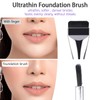 LIQWEI 3 Pcs Flat Foundation Brush, Spatula Brush Makeup Face
