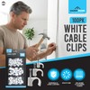 SOL 100pk Cable Clips 6mm,9mm, 12mm Wire Holders for Cables