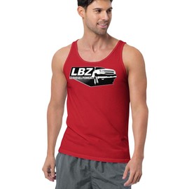 LBZ Duramax Tank Top Cateye Truck Sleeveless Shirt - Red - L