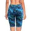 RELLECIGA Women's Blue Leaf High Waisted UV Sun Protection Swim