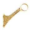 2" Dia. x 6-3/16" H Polished Brass Victorian Footrail Bracket