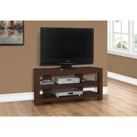 Monarch Specialties STAND-42 L/CHERRY CORNER Tv Stand