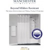 Manchester Mills Protect360° Satin Ribbon Hook Free Shower Curtain -
