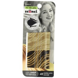 Scunci No-Slip Grip Beautiful Blends Blonde Bobby Pins, 48 Count
