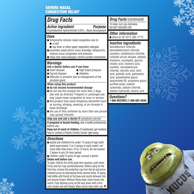 Mucinex Sinus-Max Nasal Spray Decongestant, 12 Hour Over-The-Counter Medication Nose