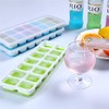 2 Pack Silicone stackable Ice Cube Trays, Reusable Flexible Silicone