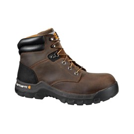 Carhartt Men's Rugged Flex 6" Comp Toe Work Boot, Brown Oil Tanned Leather, 11 Wide