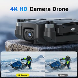 GPS Drone with 4K Camera for Adults IMX SENS Camera SD Card,Auto Return Home,Under 249g,Foldable RC Quadcopter GPS Professional Drones for Beginners,5G FPV Transmission Drone Follow Me