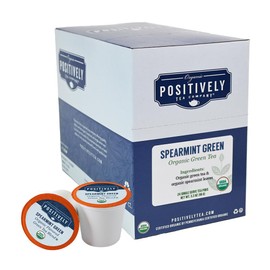Organic Positively Tea Company, Spearmint Green Tea, K-Cup Compatible, 24 Pods