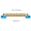 sourcing map 2 Pcs 12 Positions Bridge Design Terminal Bus
