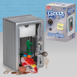Tobar 28977 Metal Locker Bank Silver, Mixed, One Size