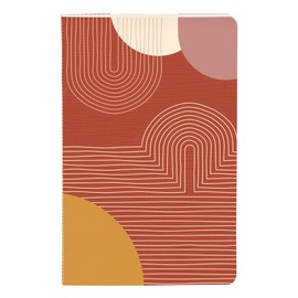 Clairefontaine 116061C Notebook Terracotta with Thread Binding 9 x 14 cm 32 Sheets Lined Assorted Pack of 1