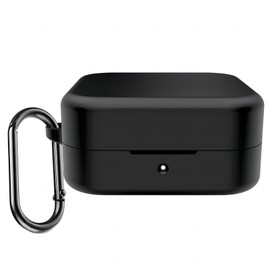 USTIYA Case for CMF by Nothing Buds in-Ear Wireless Headphones Protection Cover Full-Body Soft Silicone with Keychain Headphone Accessories Funda Carcasa (Black)