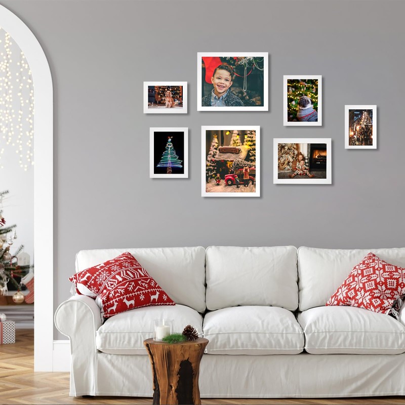 5x7 Picture Frames White Set of 12 for Wall Gallery
