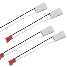 lekudo 4 PCS Car 72-7800 Audio Wiring Harness Connector, Plug and Play Speaker Conversion Line Adapter, Waterproof Housing + Pure Copper Wire Cable Accessories, Compatible with Honda Accord (Gray)