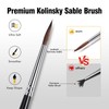 Lenbicki Kolinsky Sable Brushes Miniature Professional Fine Detail Micro Paint