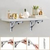 Ldzzuo 2 Pack Folding Shelf Brackets, Heavy Duty Shelf Bracket,