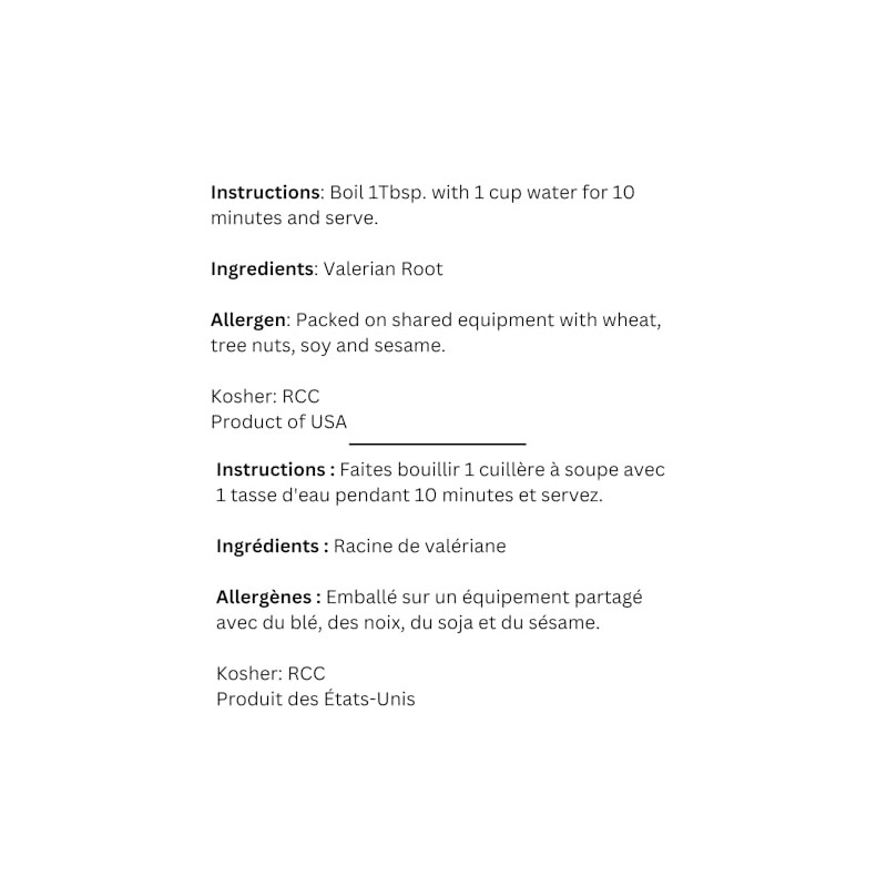 Sadaf Valerian Roots - Valerian Root Loose (Valerian officinalis) -