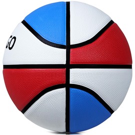 PECOGO Rubber Basketball Size 3 22" Outdoor Indoor Basketball Ball for Kids Youth Boys and Girls Gift Ideas(Without Pump)