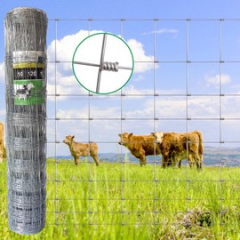 Farm Fencing 3.2 feet x 100 feet, galvanised Close-mesh Cattle Fencing, steelwire Fencing, heavyfencing for Pigs, Sheep, and Horses, Sheep Fencing, Pig Wire Fencing, Livestock Protection