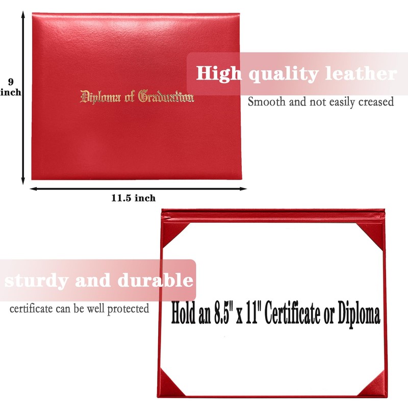 Happy Secret Imprinted Diploma Holder for Certificate 8.5"x11"Diploma Cover Smooth