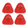 SPYMINNPOO Pack of 4 D Ring Patches, Stainless Steel D