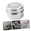 GRIRIW 8pcs Magnetic Spice Jar Magnets Stickers Jars Canisters Tins