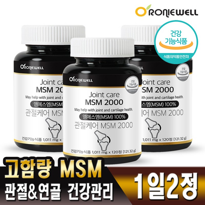 Roniwell 로니웰 관절&연골 더블케어 MSM 2000 1,011.5mg360정(6개월분)