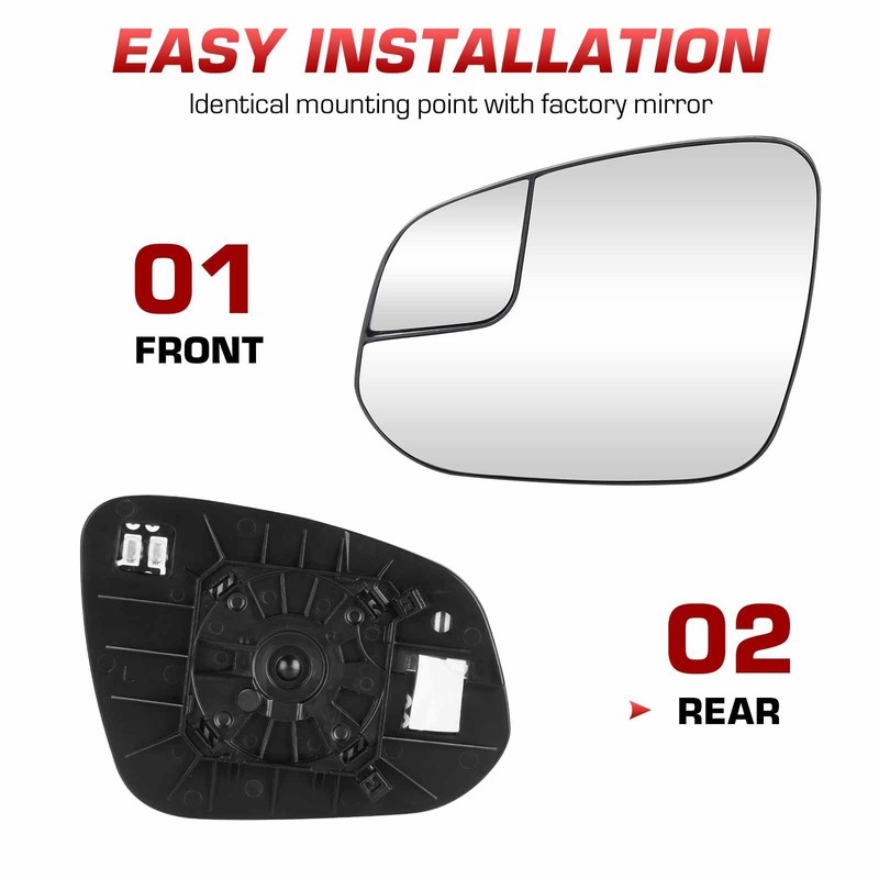 Left Driver Side Heated Mirror for Toyota RAV4 2016 2017
