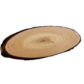 6 Pieces of 33.02cm Basswood Oval Hanging plaques for Wood Burning and Painting Craft Creation