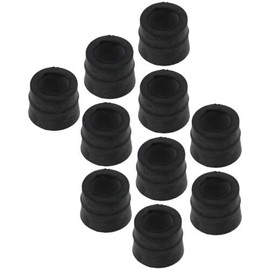 HCPRO Refrigerant Charging Hose Replacement Gaskets - 1/4" Black Rubber, Pack of 10 for Leak-Free Seals, Compatible with Standard and High-Pressure Hoses HCRHG14