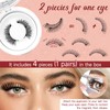 Higu clace Magnetic Eyelashes, 2 Style Magnetic Lashes Natural Look