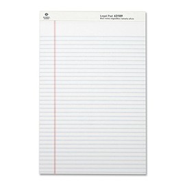 Business Source Micro, Perforated Legal Ruled Pads, White Paper, 8-1/2"x14" (63109)