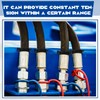 Geelin 10 Pieces Constant Tension Band Hose Clamps Black Fuel