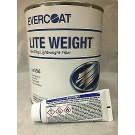 Evercoat Lite Weight Non-Clog Auto Body Filler P/N 100156- HARDENER INCLUDED