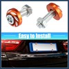 INFINAUTO 20 Pcs Aluminum Alloy License Plate Bolt Screw Nuts