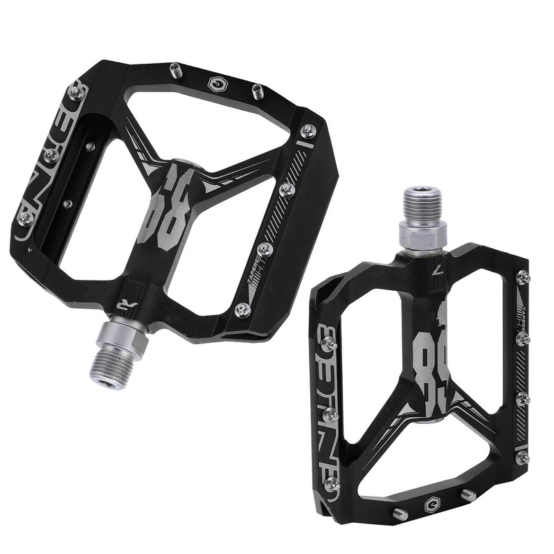 Enlee 2pcs Mountain Bike Pedals NonSlip DU Bearing Lightweight Bicycle
