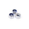 20Pcs M10 x 1mm Nylon Insert Hex Lock Nuts, 304