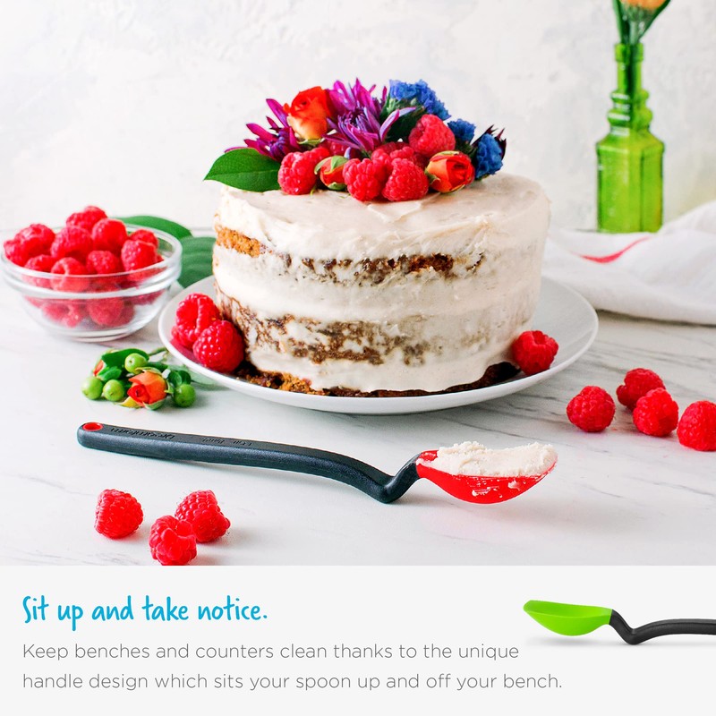 Dreamfarm Mini Supoon Non-Stick Sit-Up Silicone Scraping Cooking Spoon, Jar